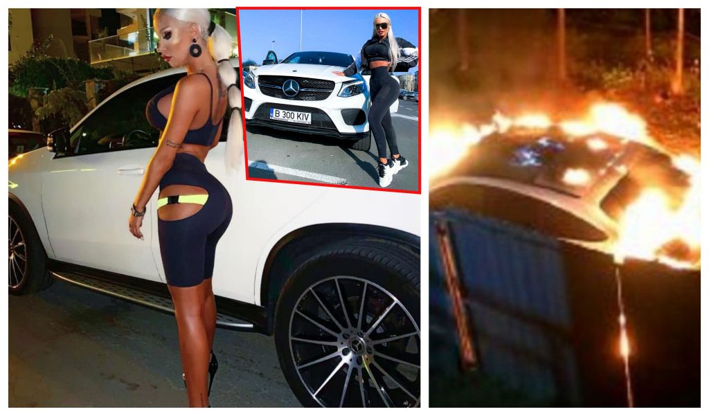 Maşina Loredanei Chivu a fost incendiată de o femeie care a confundat-o pe vedetă cu amanta soţului ei © Facebook/arhivă