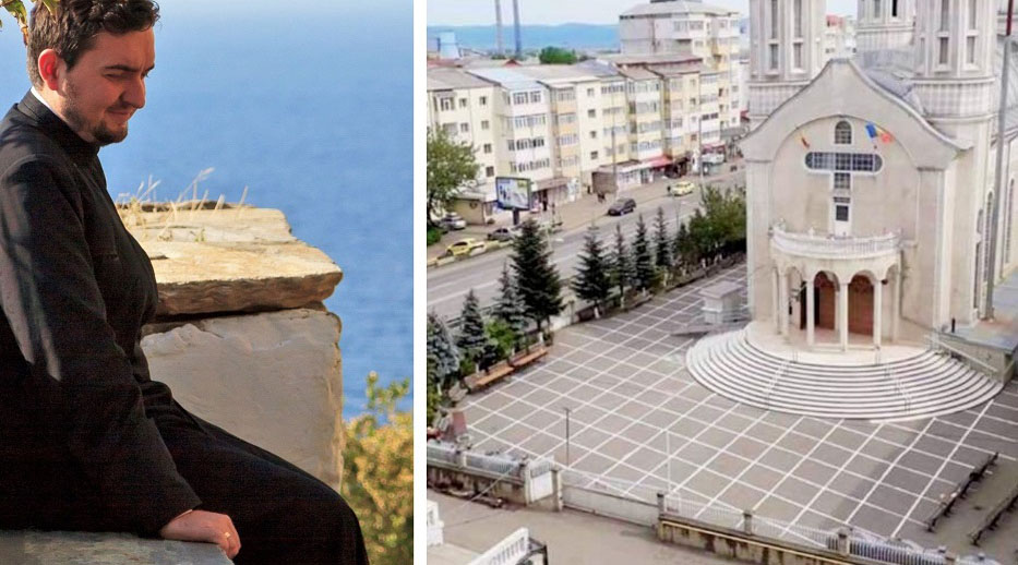 Imagine Stire Îți dau lacrimile! Povestea preotului din Bacău care a hașurat curtea bisericii ca să fie respectată distanțarea socială | 2review.ro