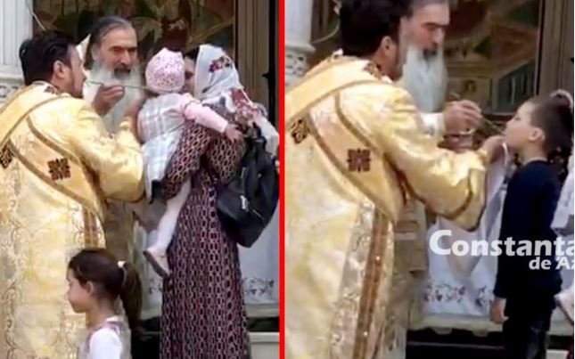 Imagine Stire Arhiepiscopia Tomisului, primele declarații după ce ÎPS Teodosie a împărtășit adulți și copii cu aceeași linguriță | 2review.ro