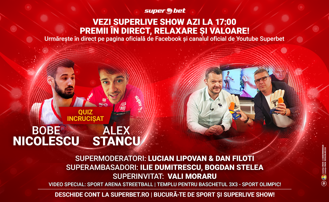 efficiency Unpleasantly Feasibility Urmărește AZI la 17:00, live online SuperLive Show, cea mai nouă emisiune  de sport! Te așteaptă Ilie Dumitrescu și Bogdan Stelea