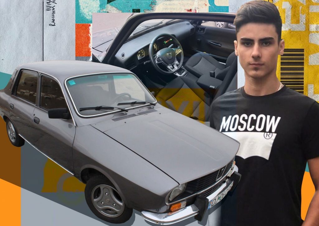 Imagine Stire Tânărul care a transformat o Dacie din 1975  în limuzină își vinde “opera”. Acum se deschide cu comandă vocală, are interior cu display și costă… | 2review.ro