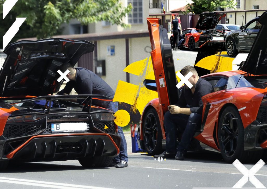 Imagine Stire L-a lăsat în drum Lamborghini-ul de 150.000 de euro. Imagini rare cu bolidul care s-a “stricat” din senin | 2review.ro