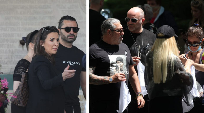 Imagine Stire Mara Bănică şi Serghei Mizil, glume sinistre după ce sicriul lui Costin Mărculescu a fost coborât în groapă! Imaginile care nu s-au difuzat la TV | 2review.ro
