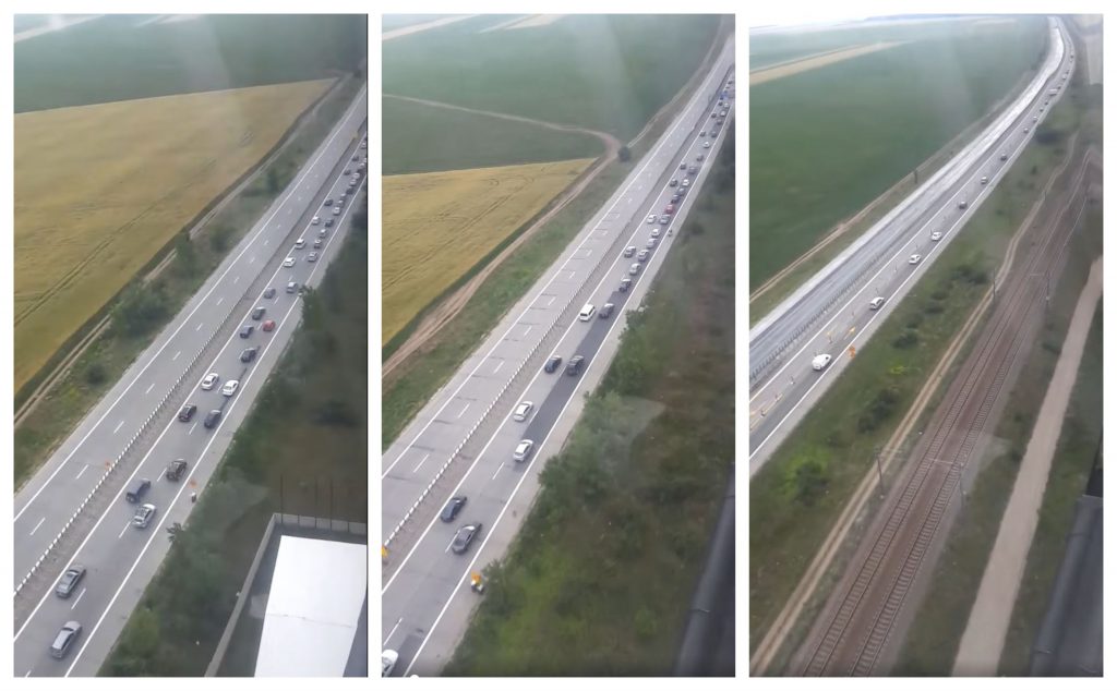 Se circulă în coloană pe Autostrada Soarelui! Românii au luat cu asalt drumul spre mare, chiar în prima zi a noilor măsuri de relaxare