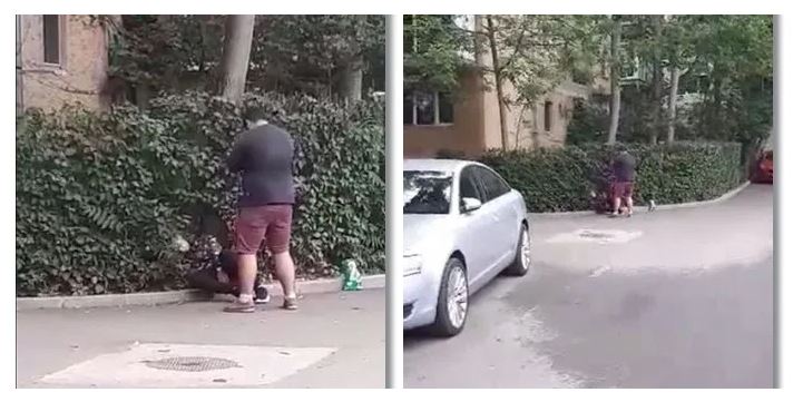 Scene șocante filmate pe o stradă din Timișoara! Doi tineri, “afumați” grav de drogul “Zombie”