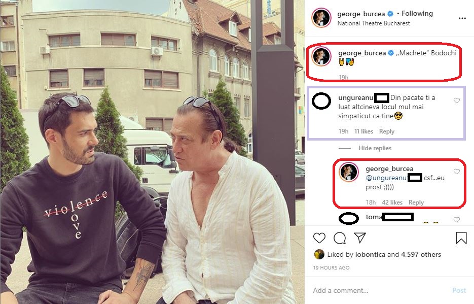 George Burcea a reacționat ironic după ce a fost criticat că a renunțat atât de ușor la relația de iubire cu Andreea Bălan © Instagram