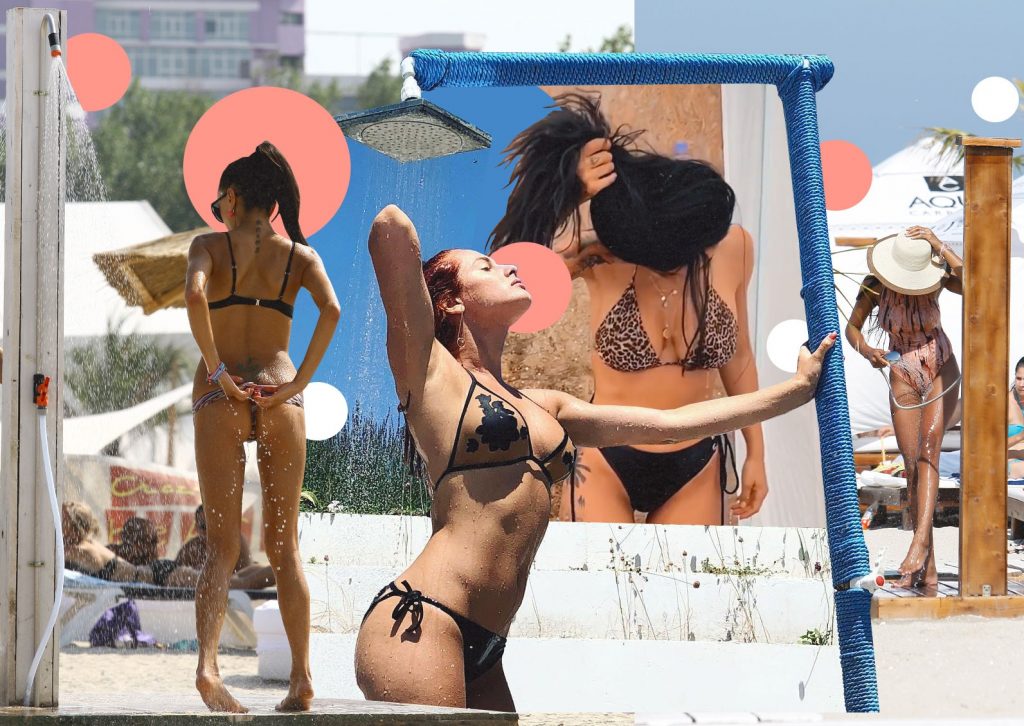 Top 20 sexy-vedete la duș pe plajă. Pe ce locuri “se bat” Cosmina Păsărin, Laurette, Raluka sau Ruby