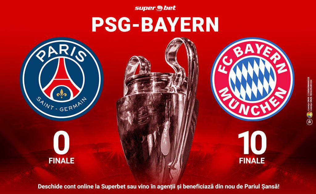 Imagine Stire Ofensivele stelare de la PSG și Bayern, față în față. Pariază la Superbet pe SuperFinala Ligii Campionilor! | 2review.ro