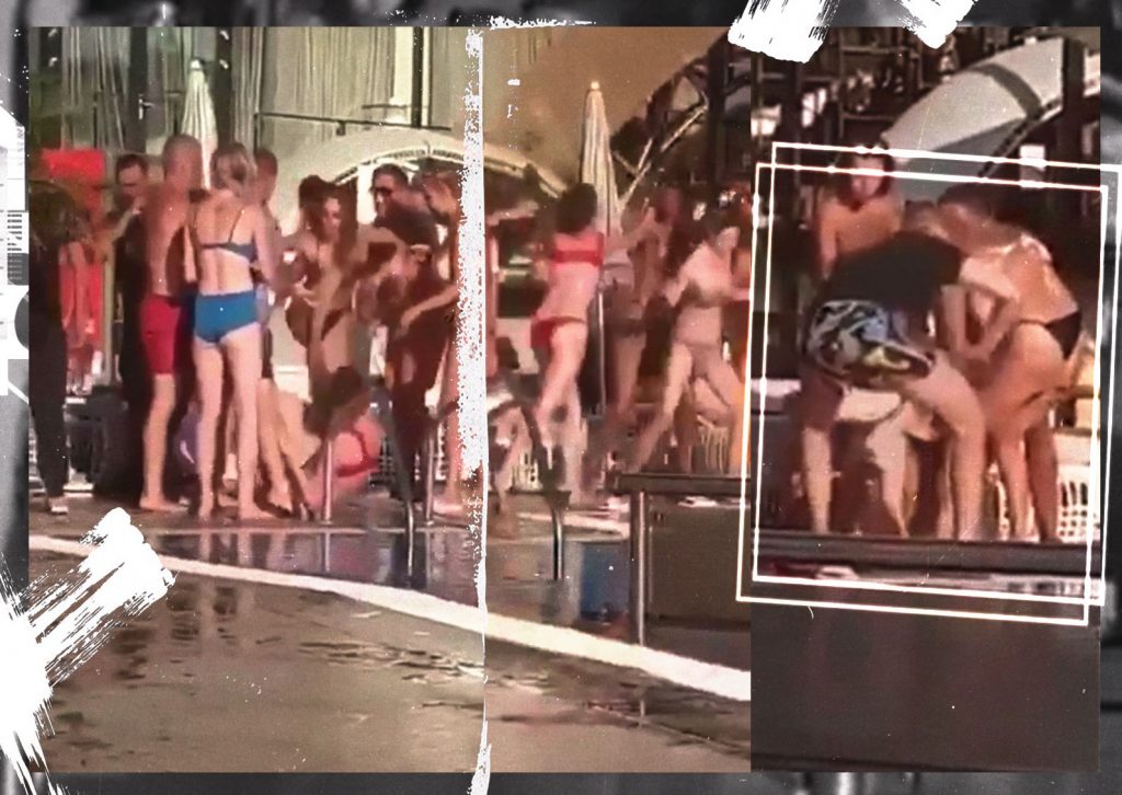 Imagine Stire Bătaie generală, cu pumni și picioare,  la o celebră piscină din Capitală. O fată a fost lovită cu sălbăticie în plină figură, de un tânăr, până a rămas nemișcată | 2review.ro