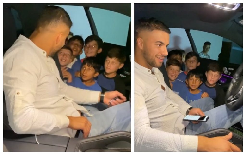 Imagine Stire Modestie ieșită din comun! Gestul făcut de Culiță Sterp, după ce mai mulți copii s-au strâns lângă mașina lui: „Vă dau…”. VIDEO | 2review.ro