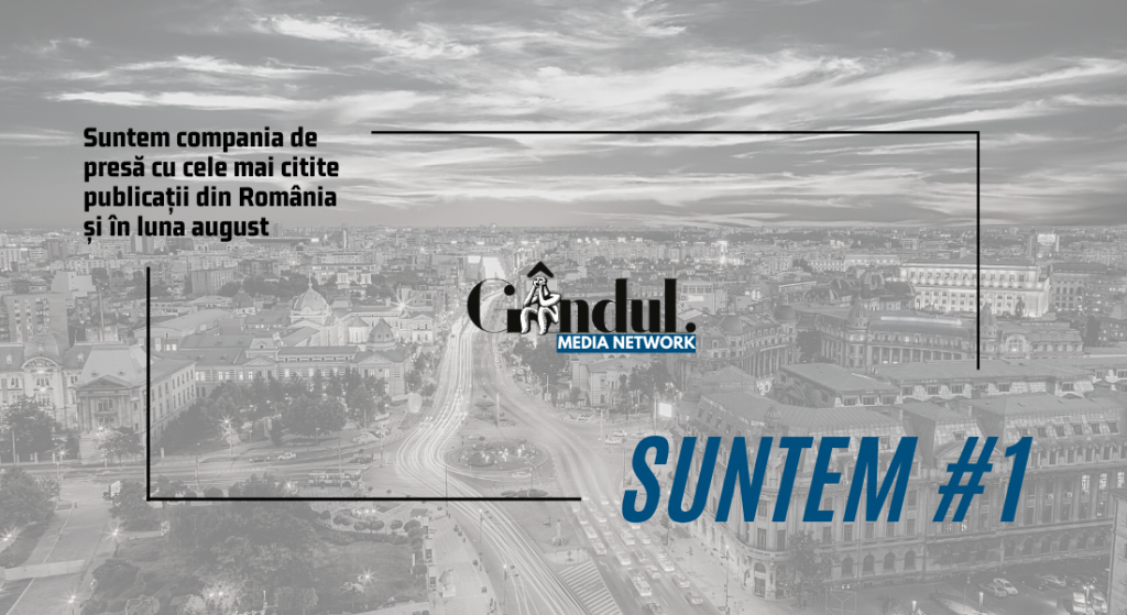 Imagine Stire OFICIAL. Grupul Gândul, compania de presă cu cele mai citite publicații din România și în luna august | 2review.ro