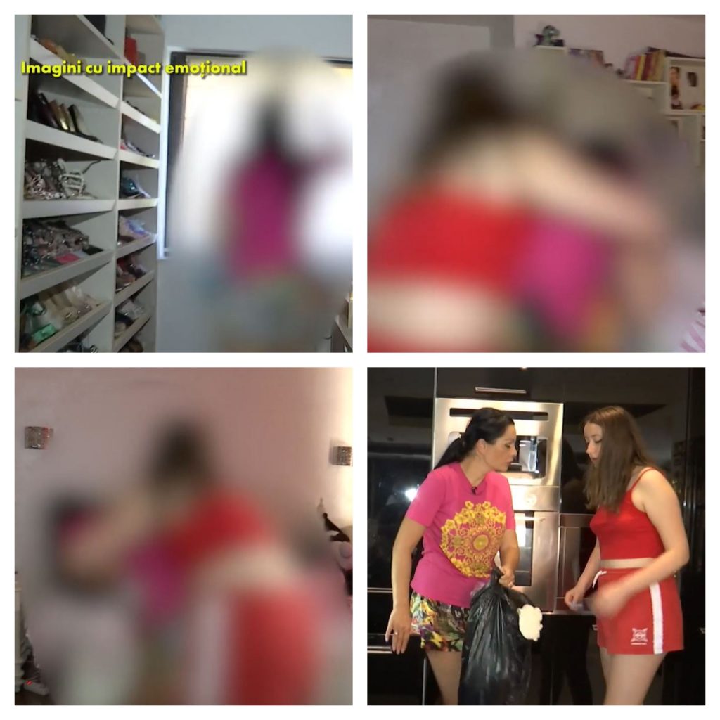 Brigitte și Sara Torj, filmate în timp ce s-au îmbrâncit și și-au vorbit urât la TV © Antena Stars