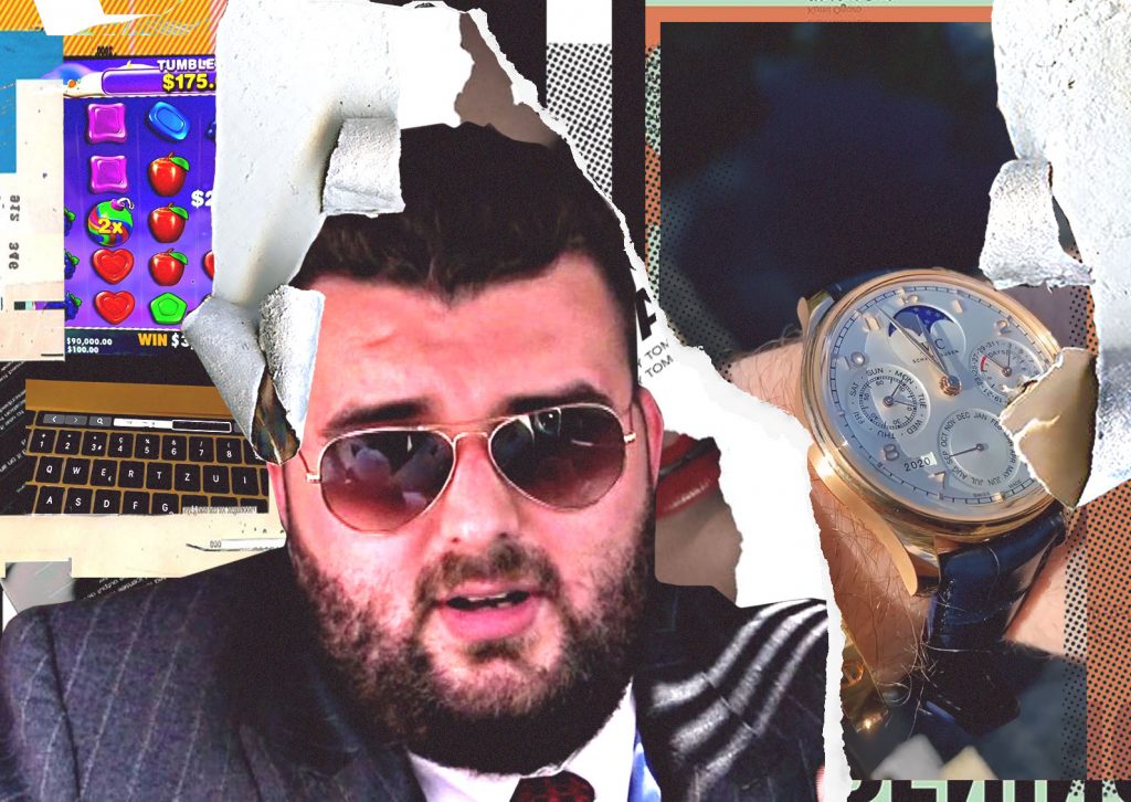 Imagine Stire Juniorul multimilionarului “Frutti Fresh” și-a exersat talentul la păcănele. După ce a câștigat o „mână” de 4.000 ‎$  și-a luat un ceas Portugieser Perpetual Calendar de 35.000 € | 2review.ro