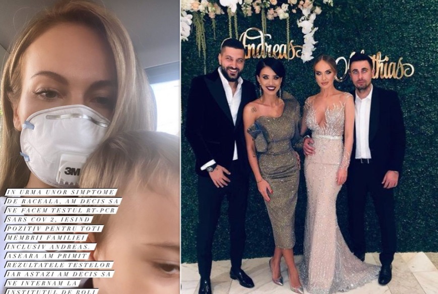 Imagine Stire Alin Cocoș, Monica Orlanda și fiul lor au fost depistați pozitiv cu virusul SARS-CoV-2. Adelina Pestrițu este o bună prietenă a familiei lor | 2review.ro