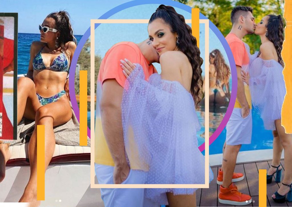 Imagine Stire Cum a pozat-o Mario Fresh pe Alexia Eram, la piscină, într-un slip tanga | 2review.ro