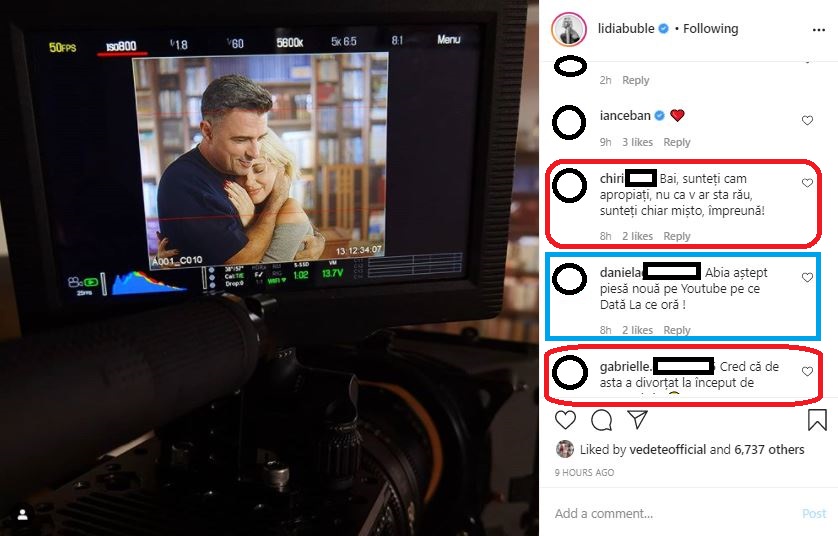 Lidia Buble și artiștii trupei Vunk au filmat azi videoclipul pentru melodia la care au colaborat împreună, “Vino / Du-te” © Instagram