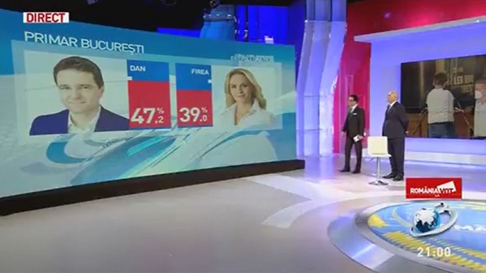 Date exit-poll ora 21:00 pentru funcția de primar general al Capitalei © Antena 3