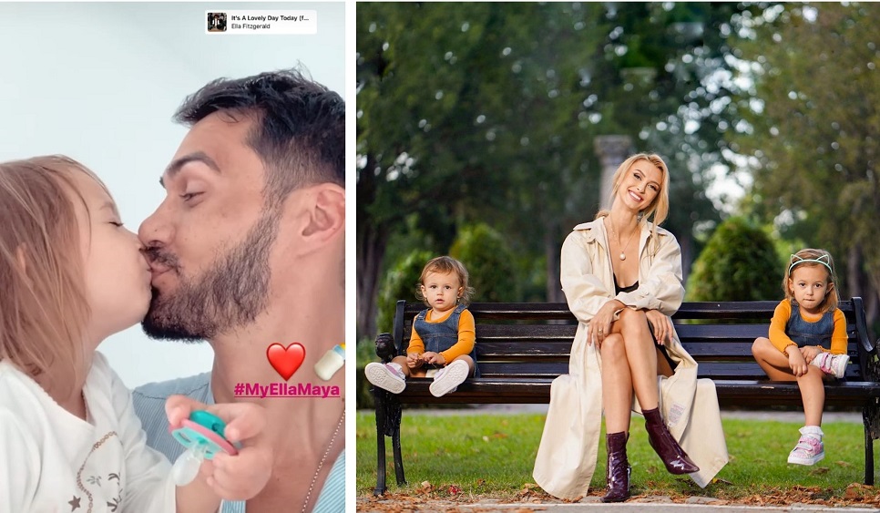 Imagine Stire George Burcea a pupat-o pe buze pe Ella, fata cea mare. Oare cum a reacționat Andreea Bălan când a văzut imaginile? Unii psihologi nu recomandă acest lucru | FOTO | 2review.ro