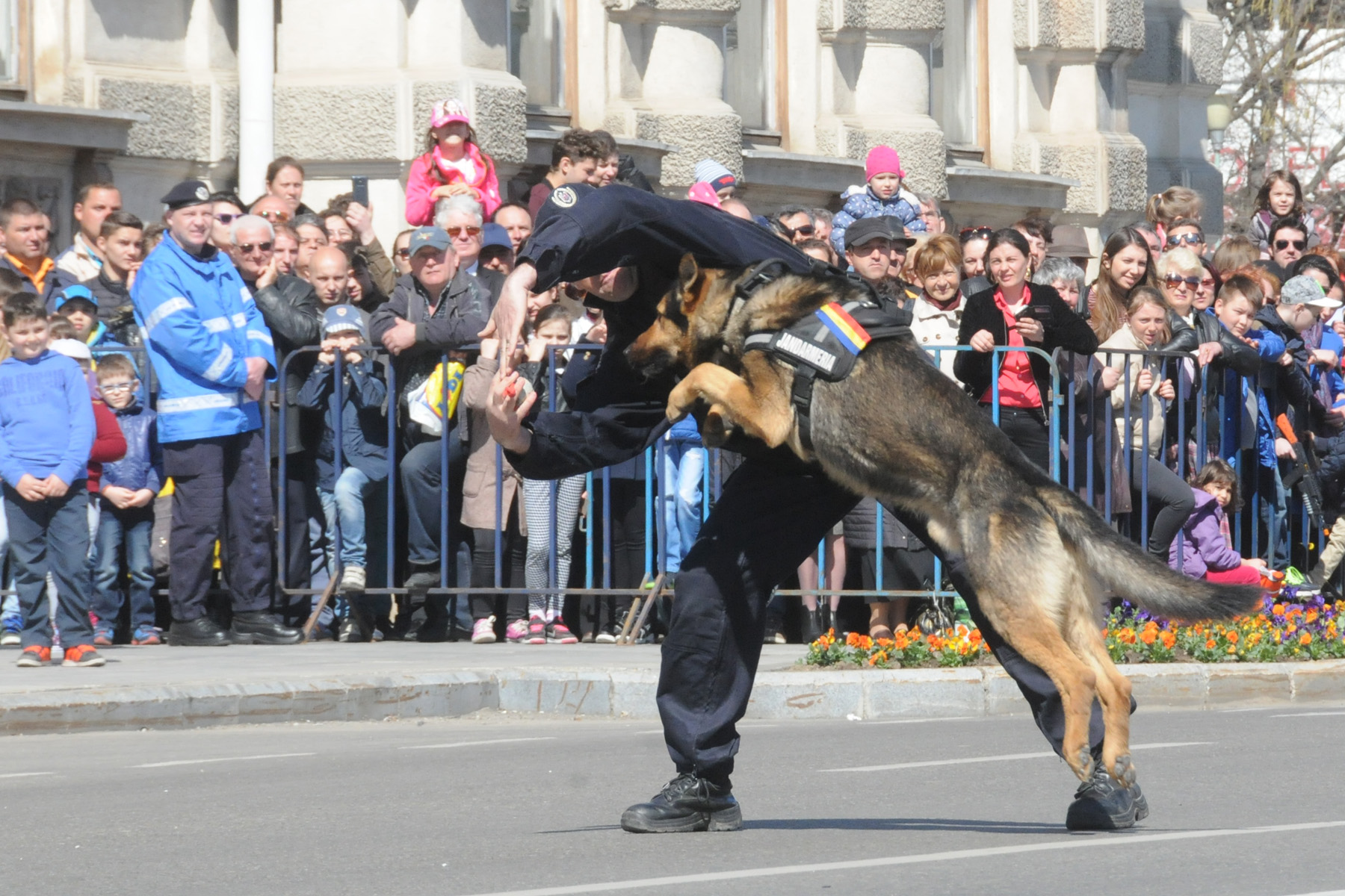 Una dintre demonstrațiile la care publicul stă cu sufletul la gură