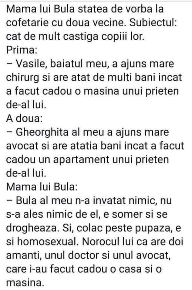 Bancul zilei de vineri, 23 octombrie 2020