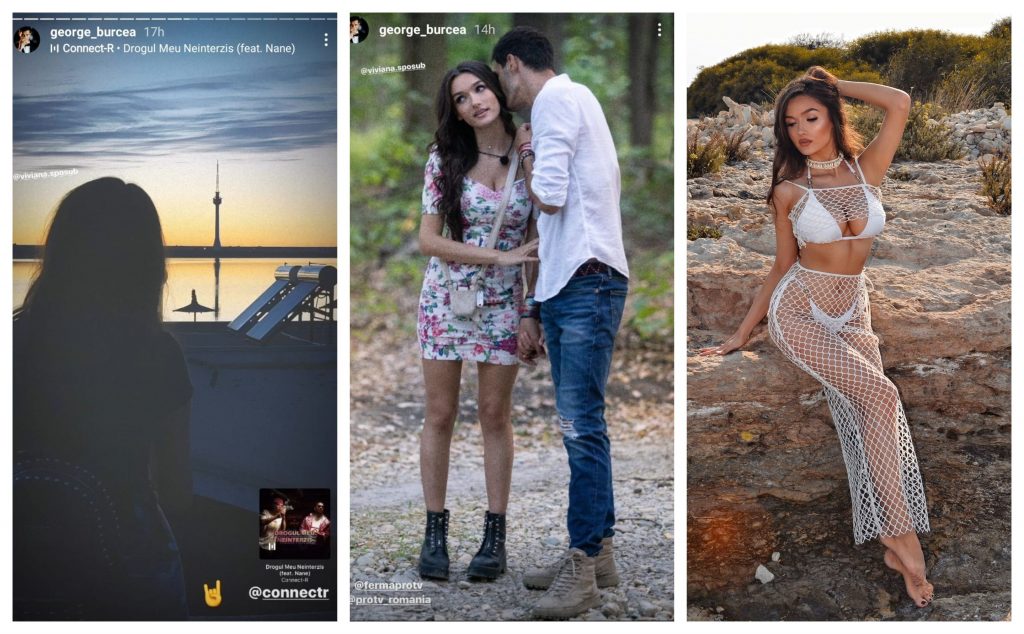 George Burcea i-a făcut o declarație de iubire Vivianei Sposub prin intermediul unei melodii lansată de Connect-R în colaborare cu Nane © Instagram Stories
