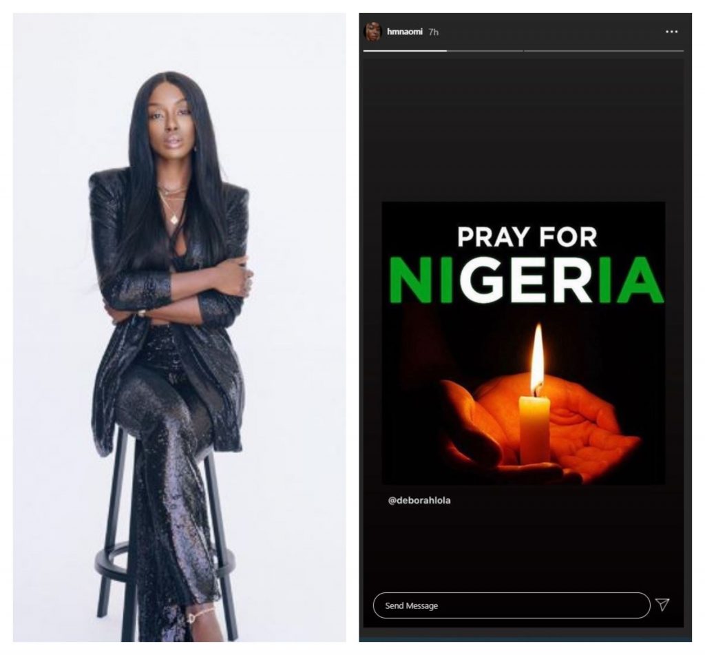 Naomi Hedman, apel la rugăciune pentru Nigeria, lovită de proteste sângeroase © Instagram / Instagram Stories