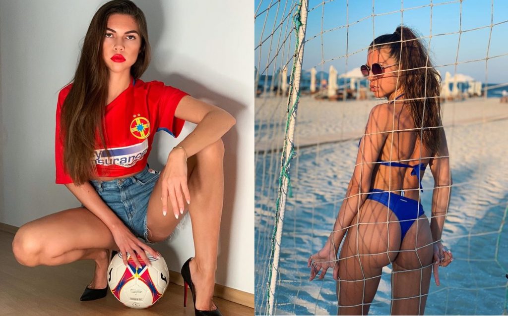 Imagine Stire GALERIE FOTO HOT: Mădălina, cea mai sexy fană a celor de la FCSB, în culmea fericirii după victoria cu Dinamo! | 2review.ro