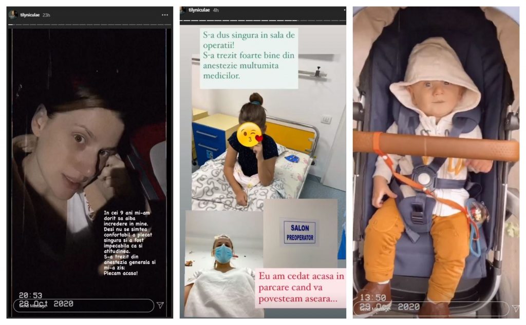 Sofia, fiica lui Tily Niculae, operată pentru a patra oară din cauza șalazionului, iar fiul ei, Radu, a primit vești bune din partea medicilor după ce a fost consultat astăzi © Instagram Stories