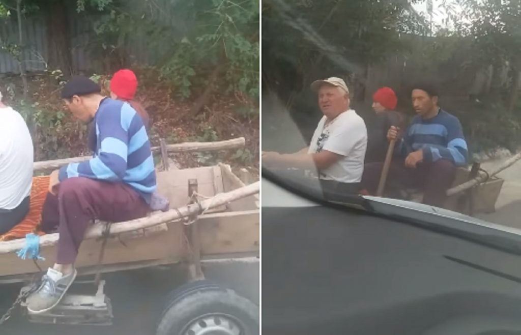 Imagine Stire Imagini ireale cu Vulpița și Viorel, în Blăgești. Cum au reacționat cei doi, dintr-o căruță, atunci când au văzut că sunt filmați | 2review.ro