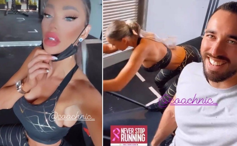 Imagine Stire Bianca Drăgușanu s-a filmat în compania unui celebru antrenor de fitness din Dubai. Replici savuroase: „Vrei să mă termini?” VIDEO | 2review.ro