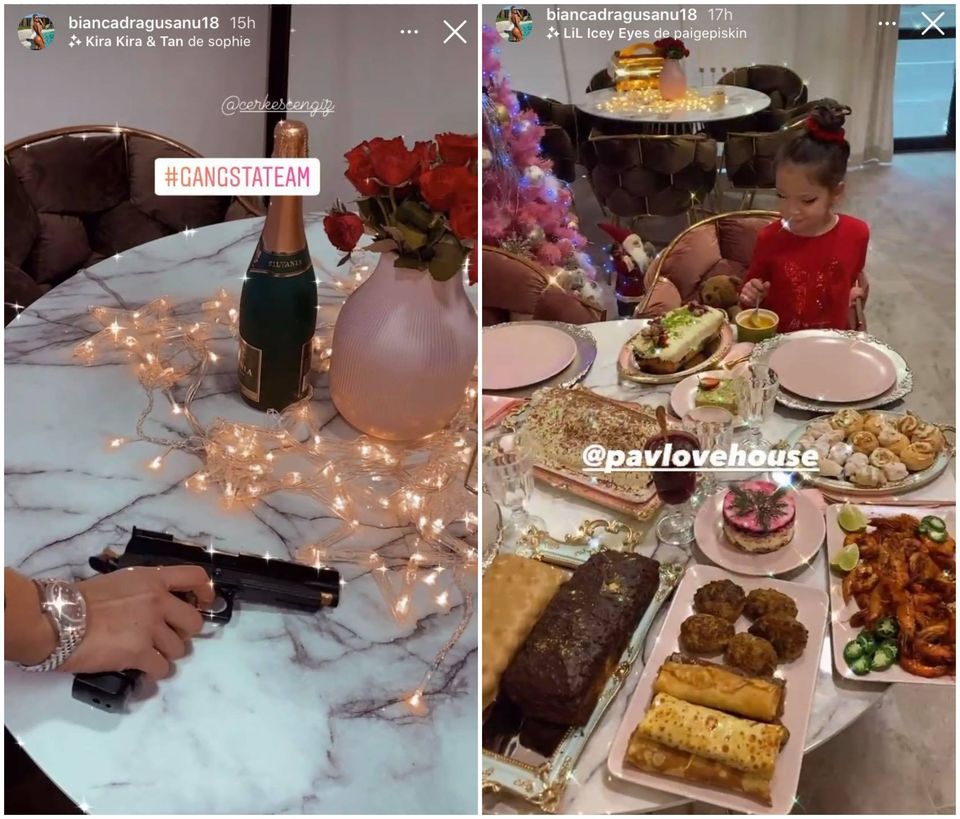 Imagini ireale! Bianca pune pistoalele pe masă și le probează de față cu Sofia