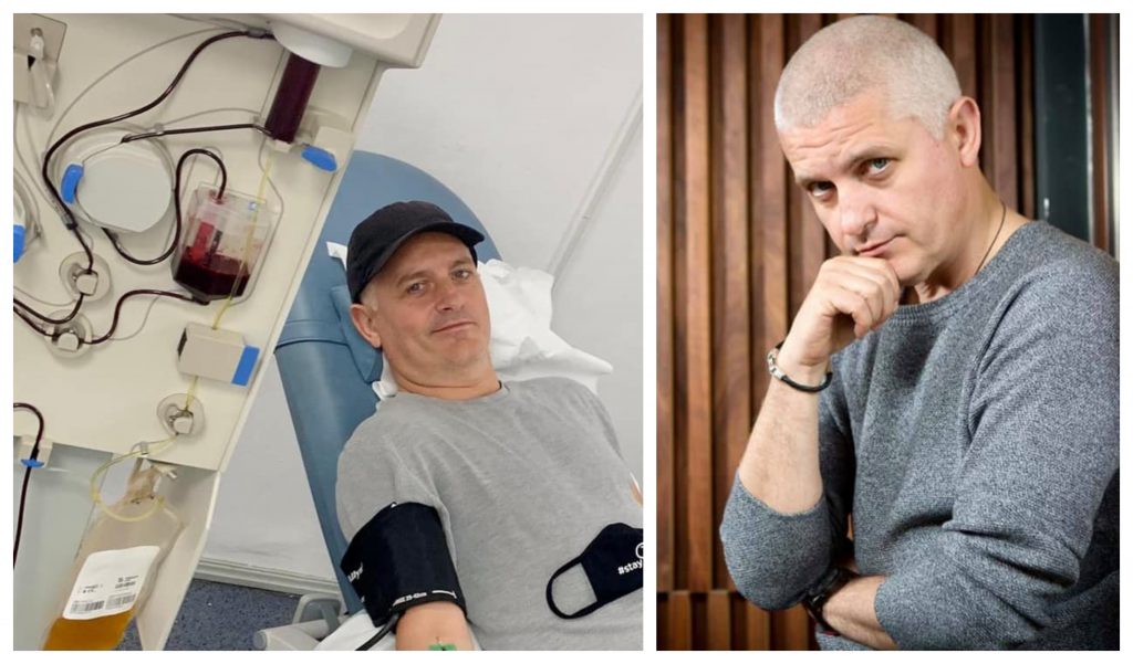 Imagine Stire Virgil Ianțu, declarații de pe patul de transfuzii: „Cu o donație de plasmă puteți salva trei vieți” | 2review.ro