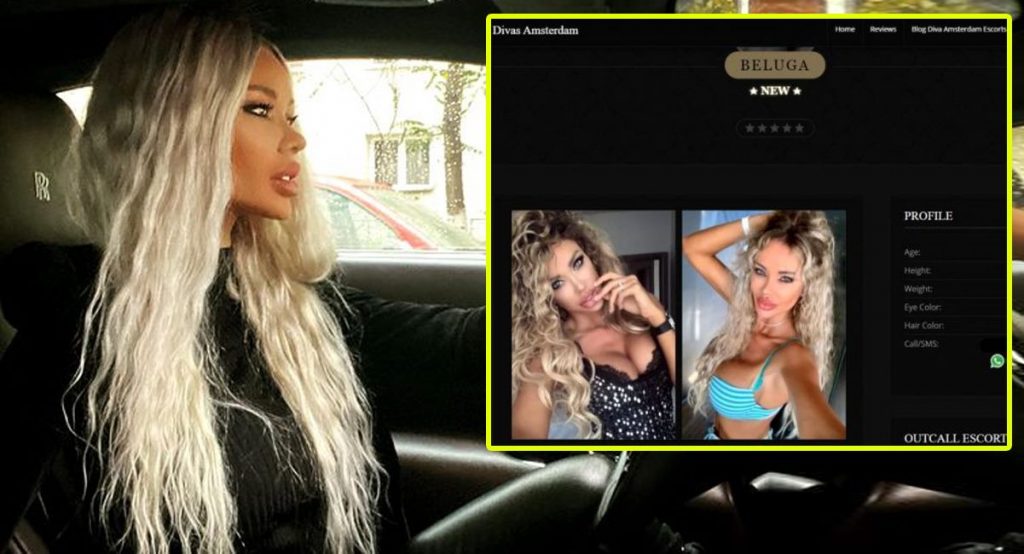Imagine Stire Bianca Drăgușanu, pe un site de escorte din Olanda. Câți euro „cerea” blondina pe oră | 2review.ro
