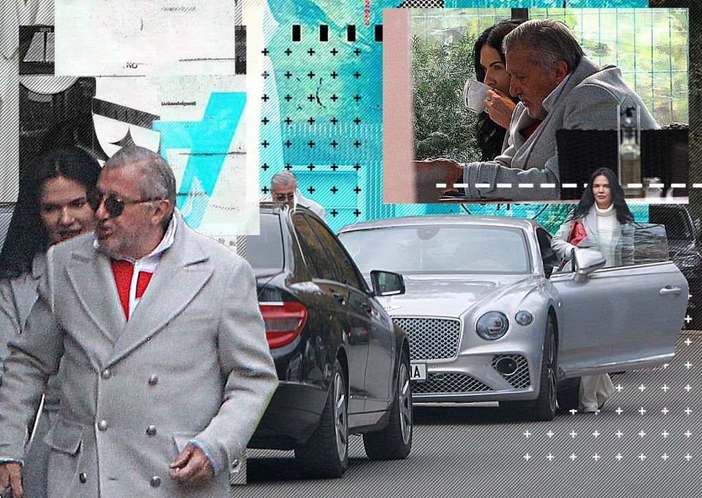 Imagine Stire Ilie Năstase și soția lui și-au asortat paltoanele la Bentley și au ieșit la terasă | 2review.ro