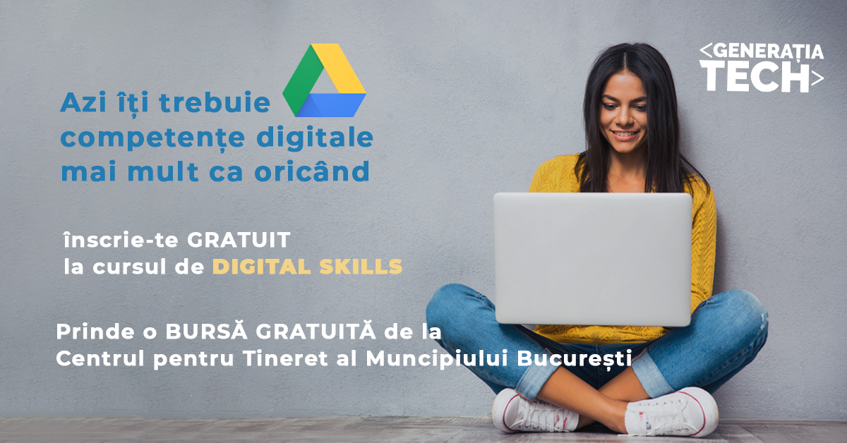 Digital Nation dă startul înscrierilor la cursul de Digital Skills. Burse gratuite pentru bucureșteni, prin CTMB