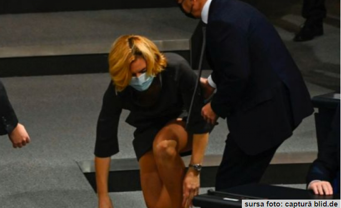 Incident în Parlamentul German. Ministrul agriculturii a căzut înainte de discursul cancelarului federal Angela Merkel