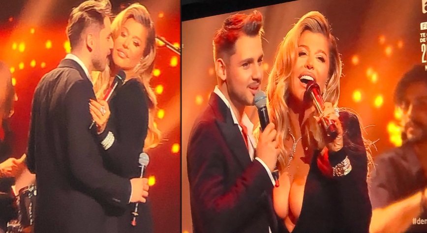 Loredana Groza și nepotul lui Florin Salam, în tandrețuri pe scena X Factor. S-au comportat ca doi îndrăgostiți