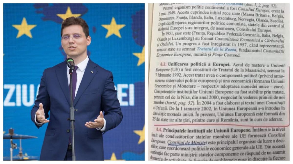 Într-un manual de istorie scrie că România urmează să adereze la Uniunea Europeană. Victor Negrescu a răbufnit: ”Solicit public Ministerului Educației să revizuiască rapid manualele”