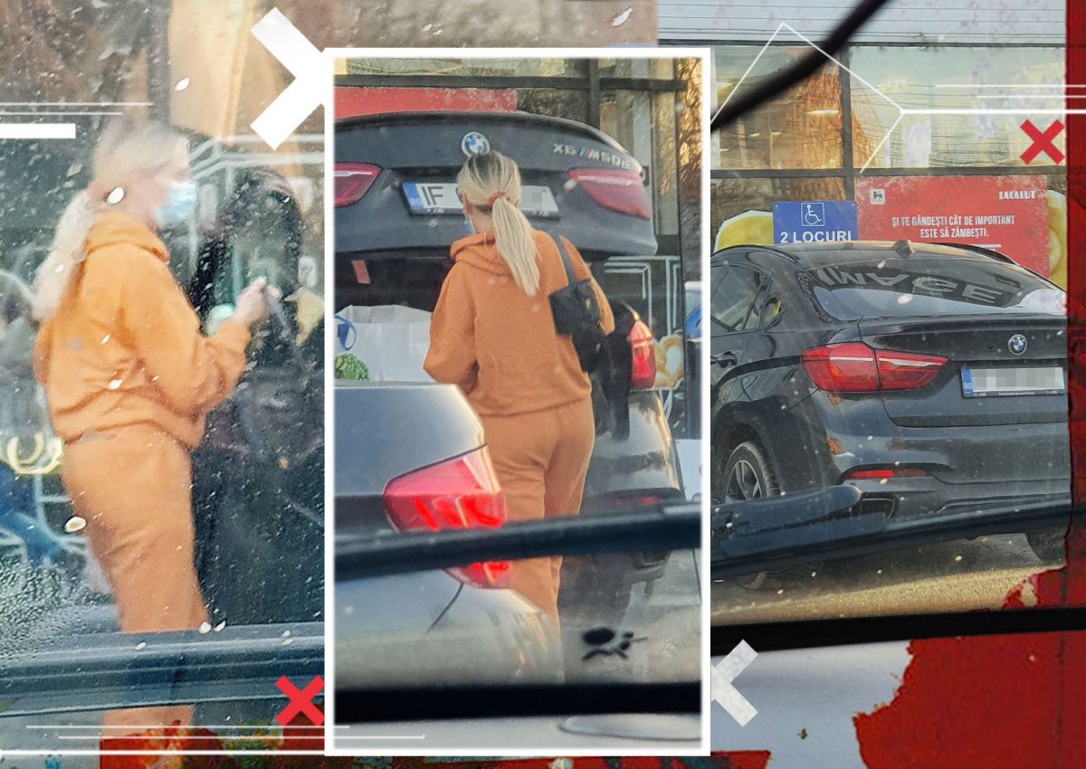 Andreea Bănică a „aterizat” cu un BMW X6 pe locul destinat persoanelor cu dizabilități