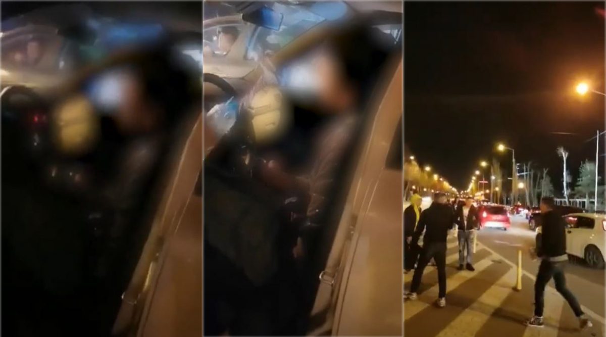 Scene șocante în Constanța! Un tânăr drogat a fost filmat în timp ce urlă în mașină, iar polițiștii au fost chemați să intervină | VIDEO