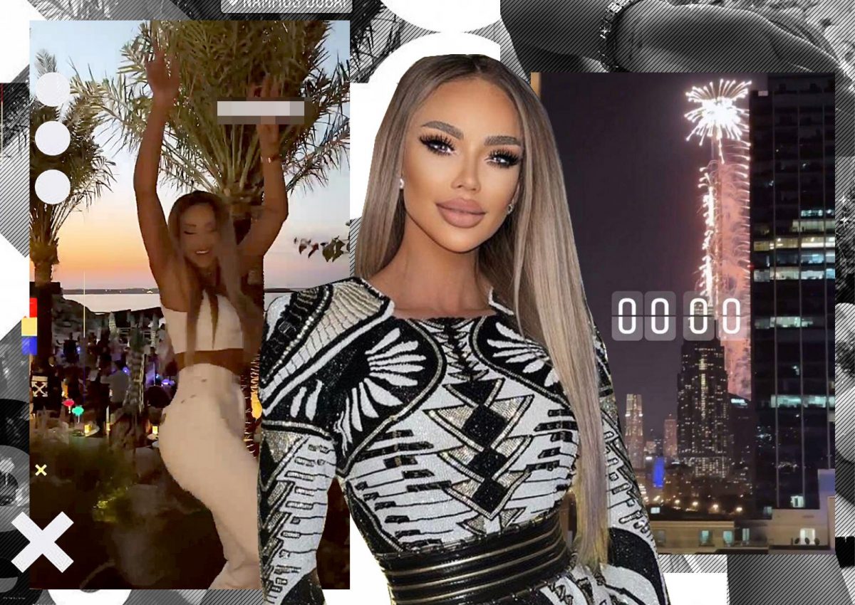 Bianca Drăgușanu, Revelion de top cu „brigada” în Dubai. Vedeta a „bifat” tot: festin cu șampanii de lux, plaje pline, shopping la maxim