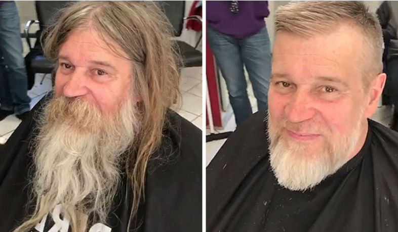 Transformare uluitoare al unui om al străzii! A fost mâna unui celebru stilist
