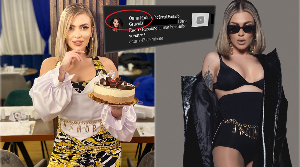 Oana Radu a încărcat azi un vlog pe canalul ei de YouTube pe care l-a denumit “Particip gravidă”, însă l-a șters pentru că erau probleme cu sunetul © Facebook & captură video YouTube