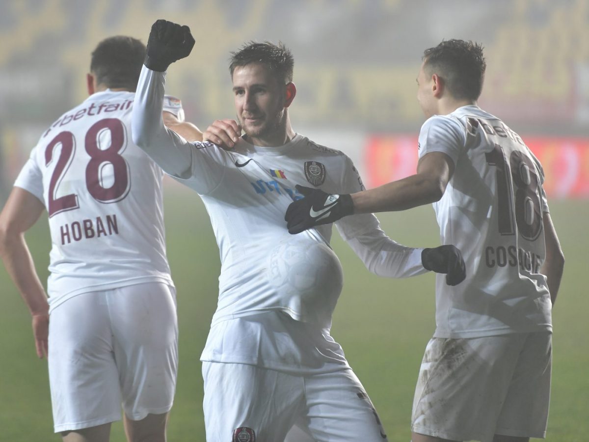 CFR Cluj învinge Chindia și revine la un punct în spatele FCSB!