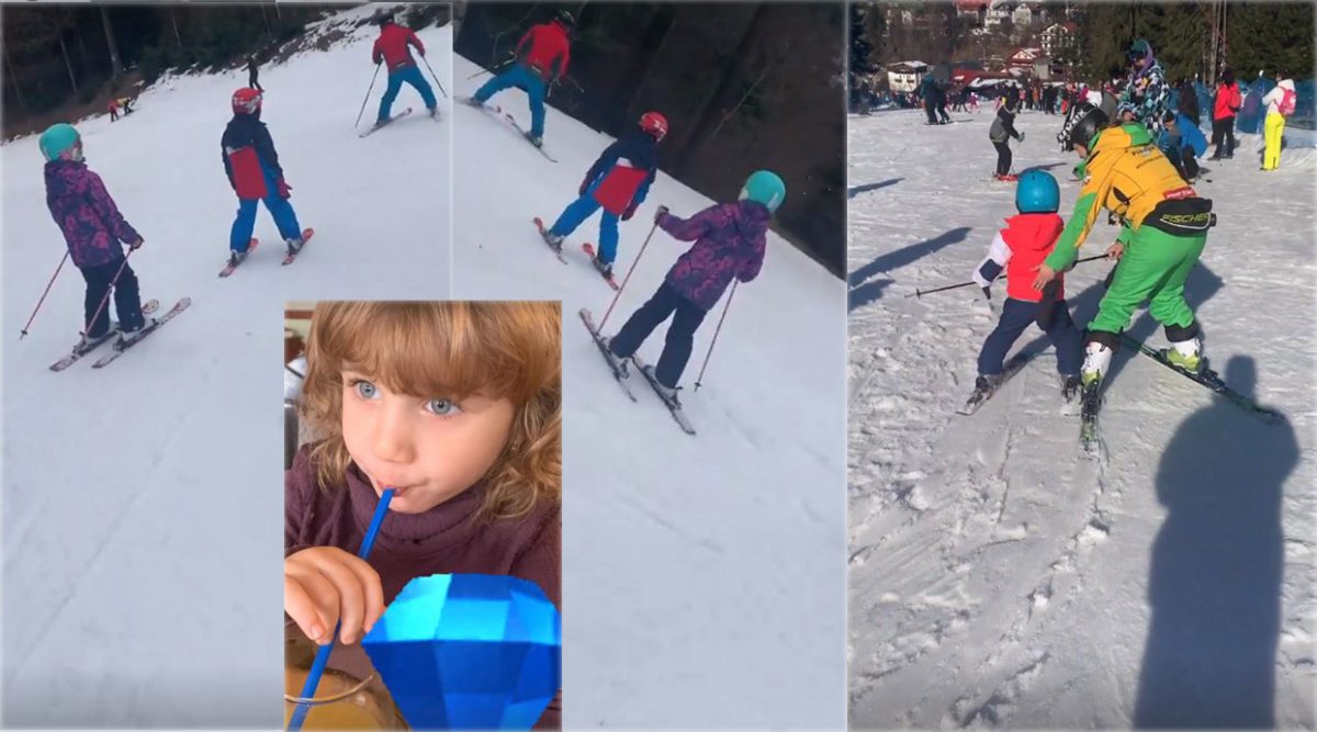 Elena Băsescu, vacanță ca-n povești la munte, alături de cei trei copii: Anastasia, Sofia și Traian Junior © Instagram Stories