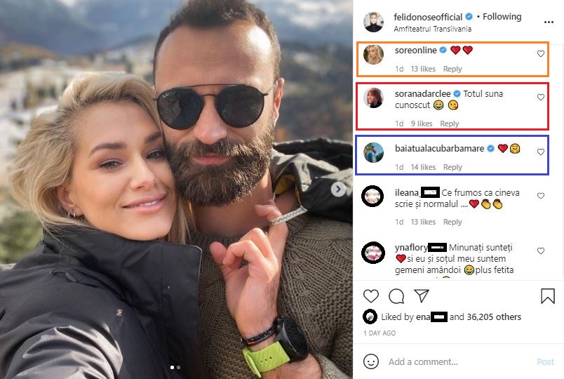 Povestea de dragoste dintre Feli și logodnicul ei, Cătă, suișuri și coborâșuri în vreme de pandemie © Instagram