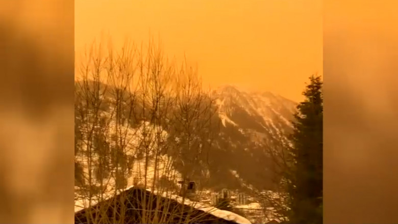 Atmosferă “marțiană” în mai multe orașe din Franța © Alin Hossu via Whatsapp