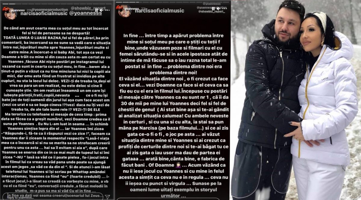 Narcisa, soția lui Yoannes, explicații despre scandalul cu Tzancă Uraganu © Instagram Stories 