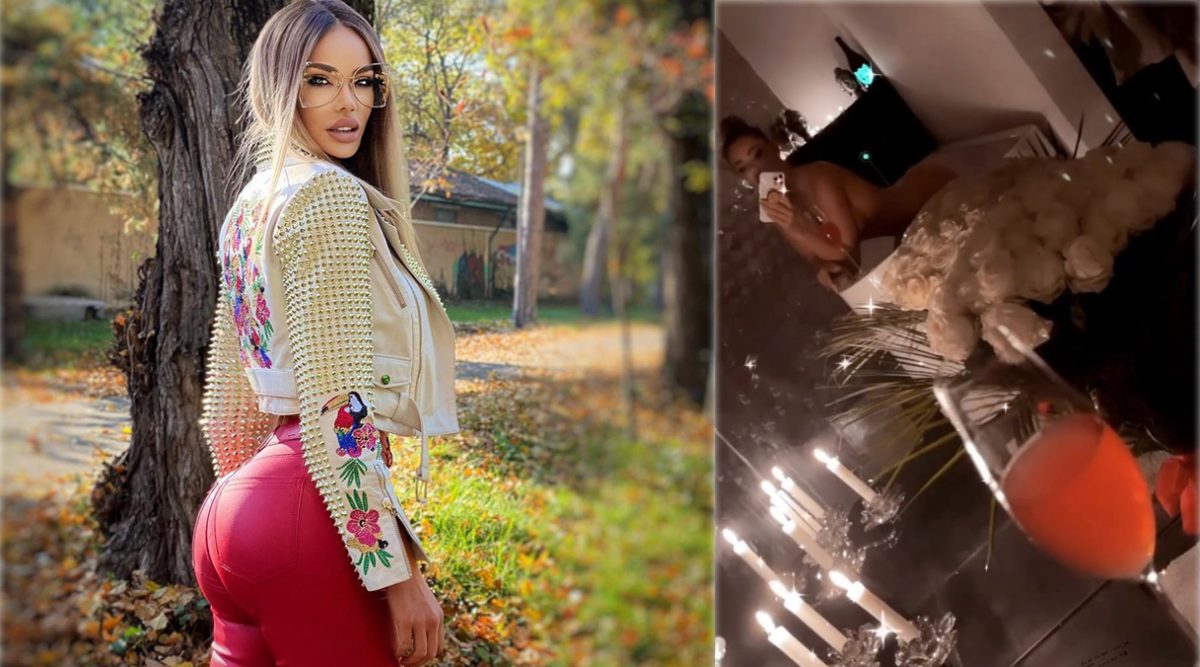 Bianca Drăgușanu s-a filmat complet goală în cadă, iar alături avea buchetul imens de trandafiri de la Gabi Bădălău. Mesajele cu subînțeles postate | VIDEO