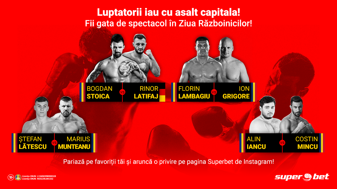 Ziua Războinicilor se apropie! Susține-ți favoriții din SuperGala DFS!